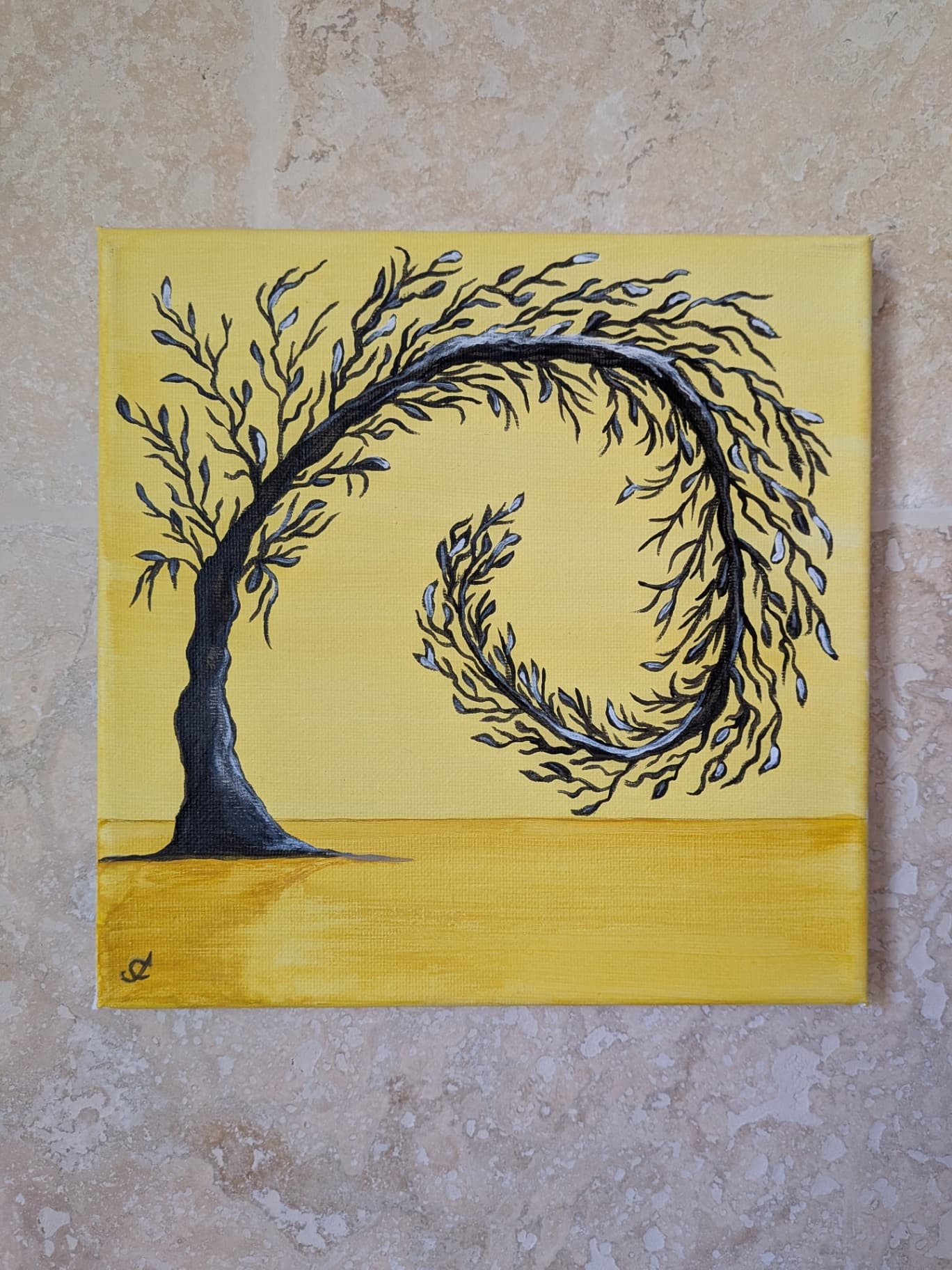 Cet arbre s'enroule sous son poids, et remonte inévitablement vers la lumière.